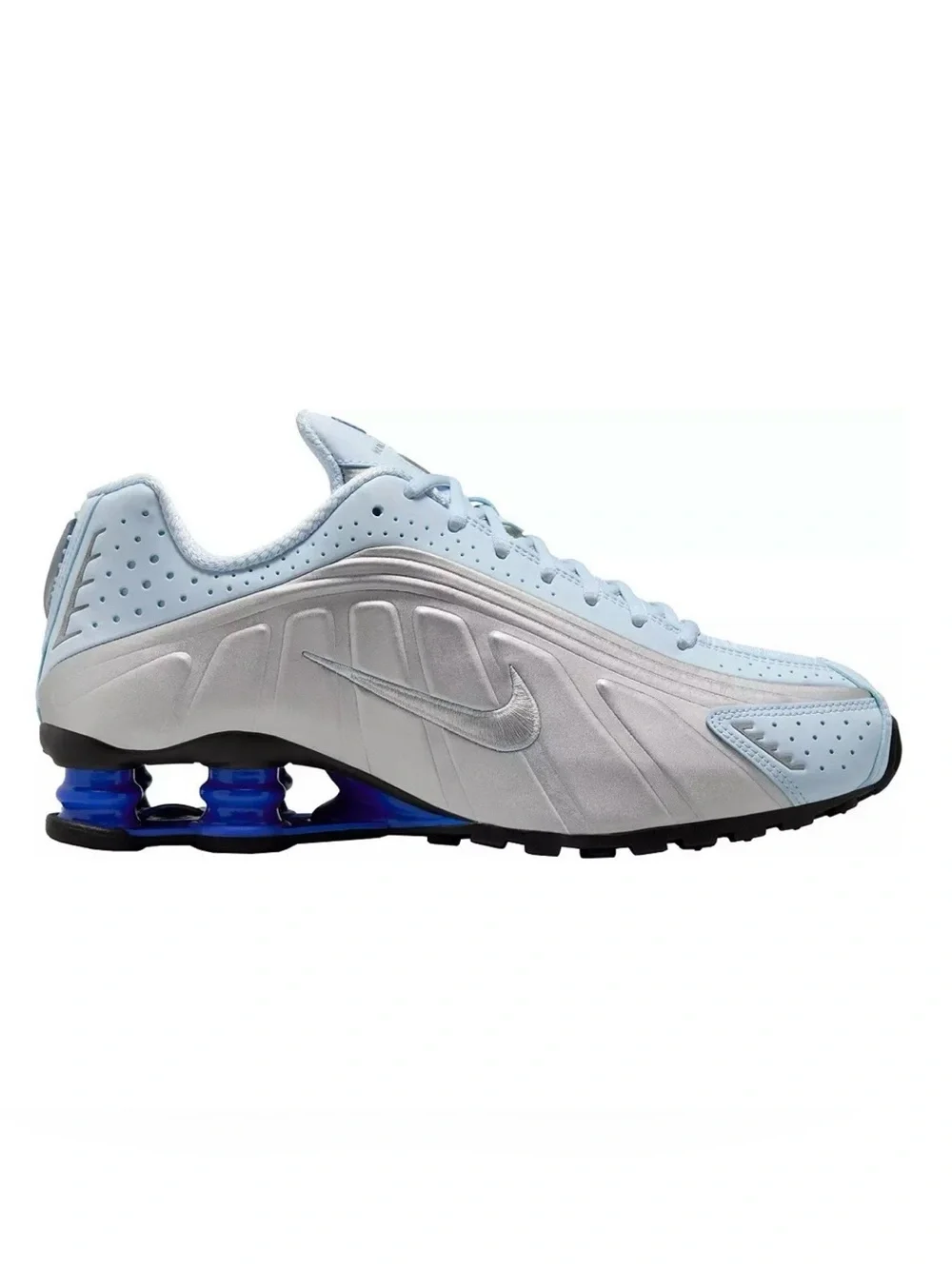 Nike Shox R4 Blue Tint Metallic Silver Y2K AR3565-402 Womens 9.5 Sneakers NWOB